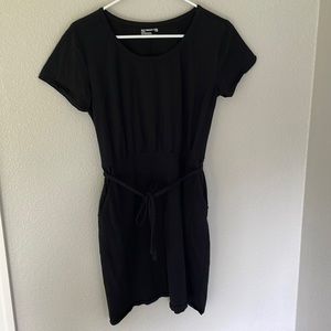 PACT organic cotton black dress
